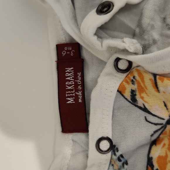 Milkbarn 3 Piece Pajama Set-One Piece, Blanket and Hat - Picture 4 of 9